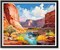 Paint by Numbers for Adults Beginner, Grand Canyon Acrylic Easy Suitable for Home Wall Decoration Flameless 16x20 Inch